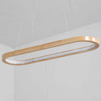 LumaWood houten en metalen led-hanglamp voor eetkamers, 2 lengtes