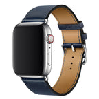 Bracelet Apple Watch en cuir véritable Marvelle, bande cousue main, 38-49 mm