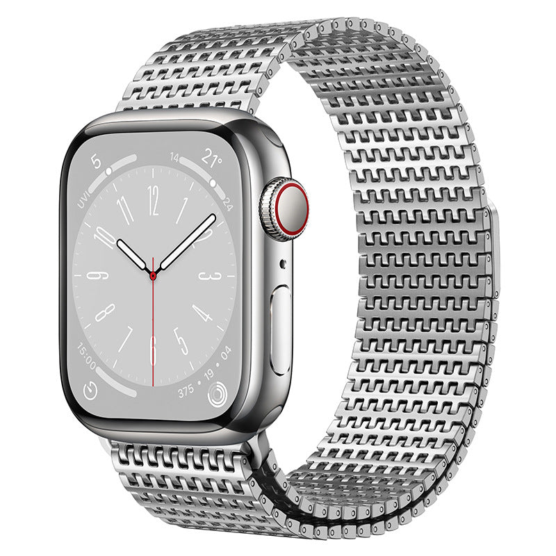 Magnetisk stålrem til Apple Watch fra Vellaro, Domino-link design