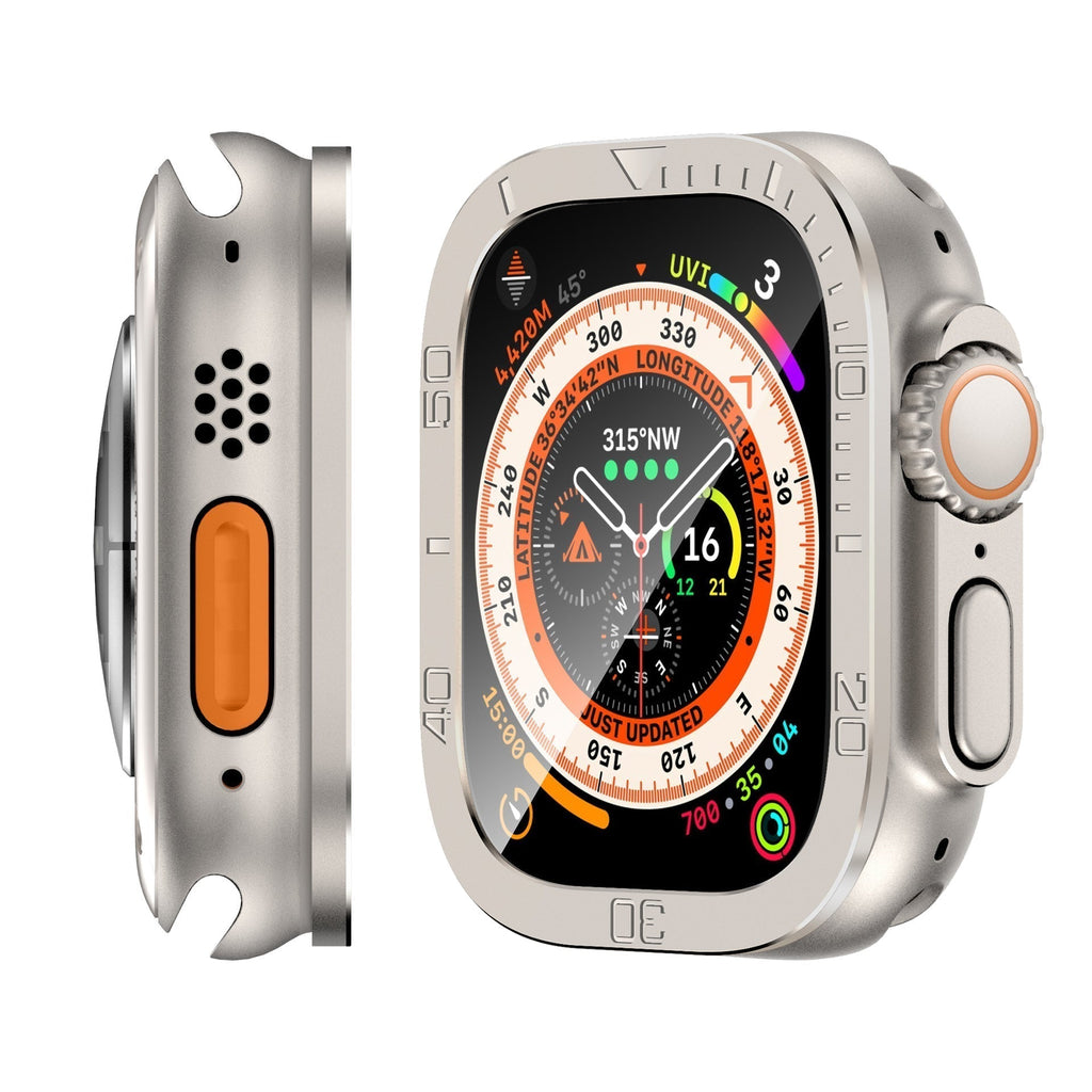 Gehard glazen schermbeschermer voor Apple Watch Ultra, Vellon
