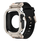 RavenTac Rugged Fluoro Rubber Band with 2-in-1 Case for Apple Watch