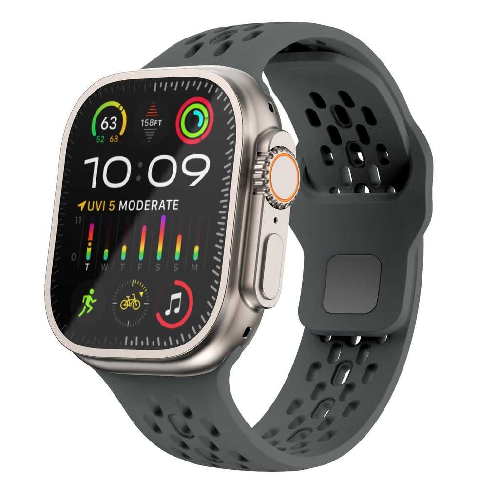 Bracelet Apple Watch, AeroFlex en caoutchouc suisse FKM respirant, ajustement sport