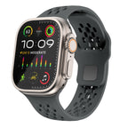 Bracelet Apple Watch, AeroFlex en caoutchouc suisse FKM respirant, ajustement sport