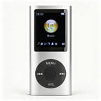 Retro hudební přehrávač – kompaktní MP3 přehrávač s kapacitou 64 GB a klasickým designem | Fioriscas