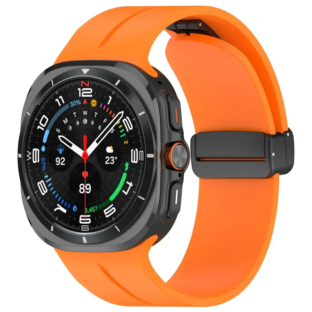 רצועת סיליקון מגנטית לשעון Samsung Galaxy Watch Ultra | Fioriscas