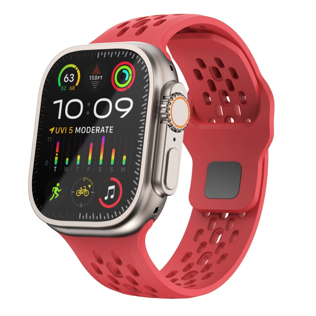 Bracelet Apple Watch, AeroFlex en caoutchouc suisse FKM respirant, ajustement sport