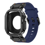 RavenTac Rugged Fluoro Rubber Band with 2-in-1 Case for Apple Watch