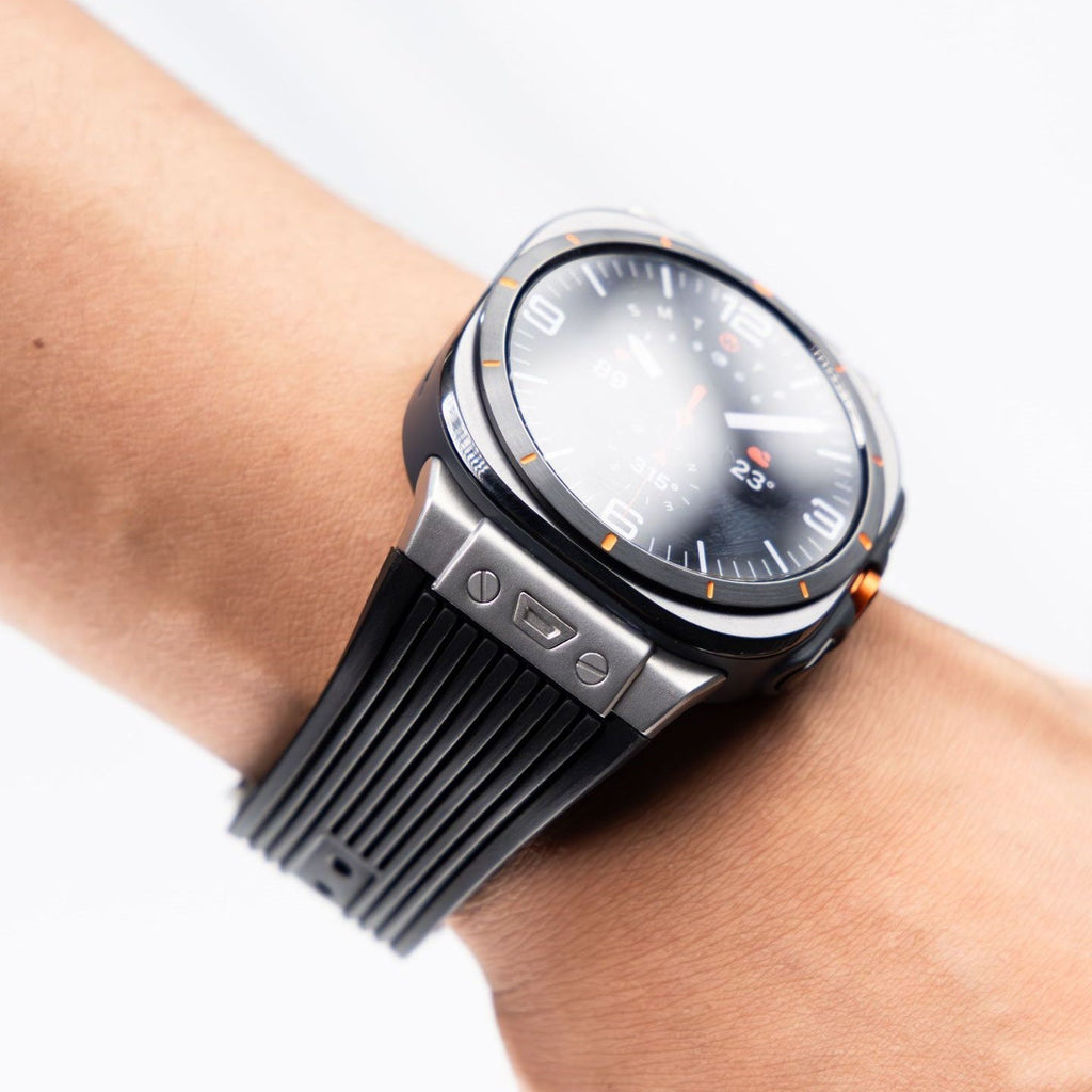 Samsung Watch Ultra Silicone Strap, Mavero Contoured Fit, Folding Buckle