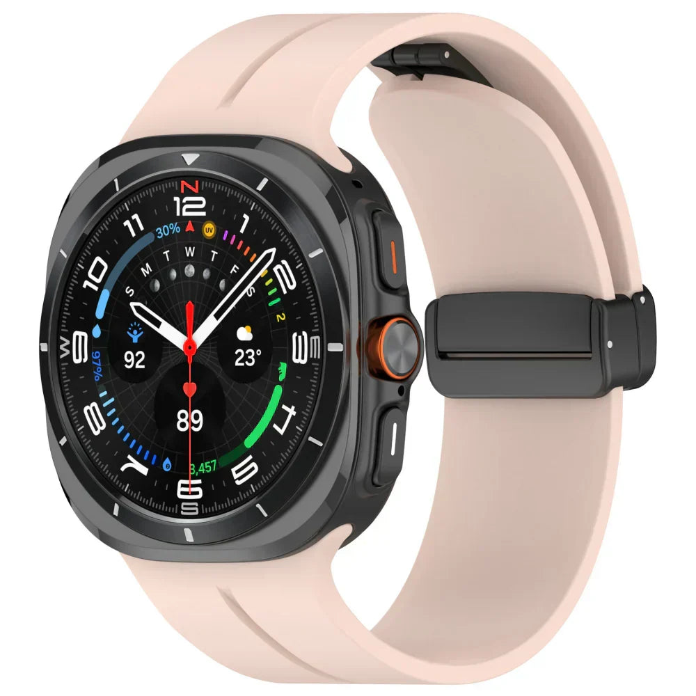 רצועת סיליקון מגנטית לשעון Samsung Galaxy Watch Ultra | Fioriscas
