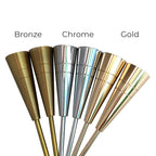 Luneo DrizzleDrop Glass Droplet Pendant Light, Gold Bronze Or Chrome