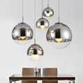Suspension globe en verre LumaOrb, finitions argent, or et or rose