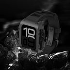 Sæt med galvaniseret urkasse og fluorelastomerrem til Apple Watch Ultra 49 mm