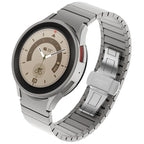 Armband i rostfritt stål med fjärilslås för Galaxy Watch 4/5/6/7 Pro