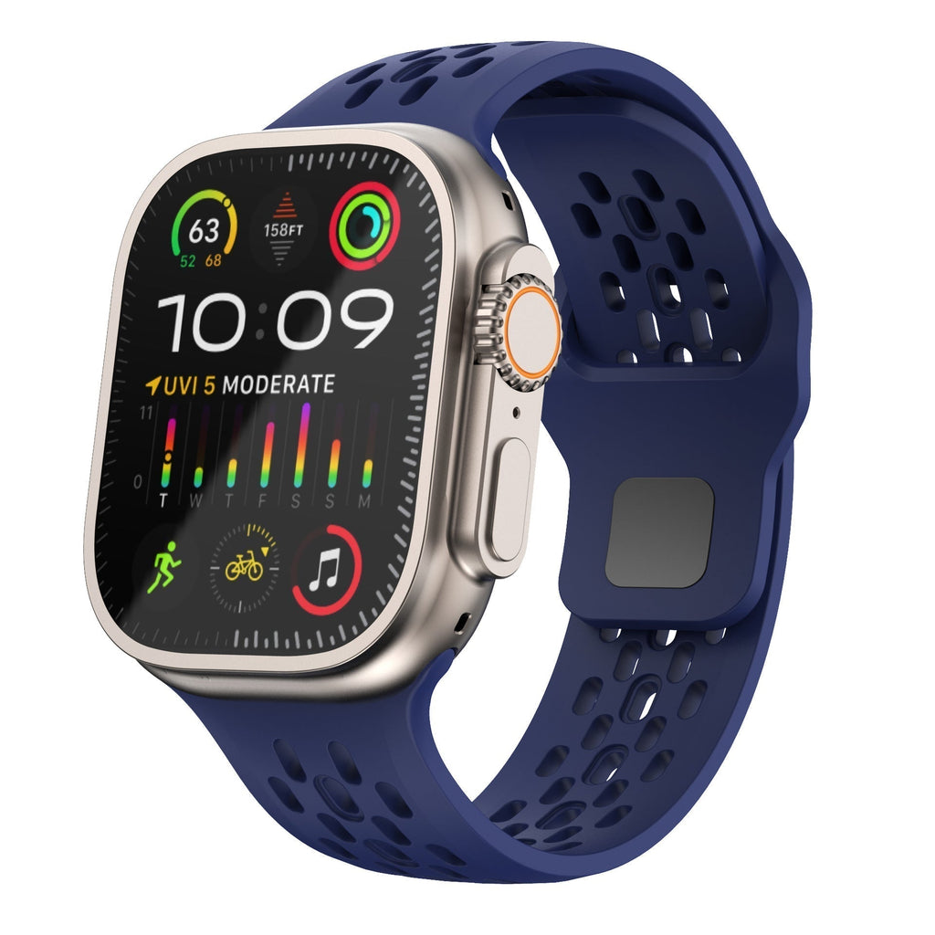 Bracelet Apple Watch, AeroFlex en caoutchouc suisse FKM respirant, ajustement sport