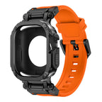 RavenTac Rugged Fluoro Rubber Band with 2-in-1 Case for Apple Watch