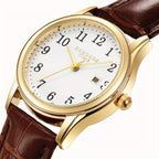 Elegant Women’s Watch – Quartz Wristwatch with Faux Leather Strap | Perfect Gift for Her