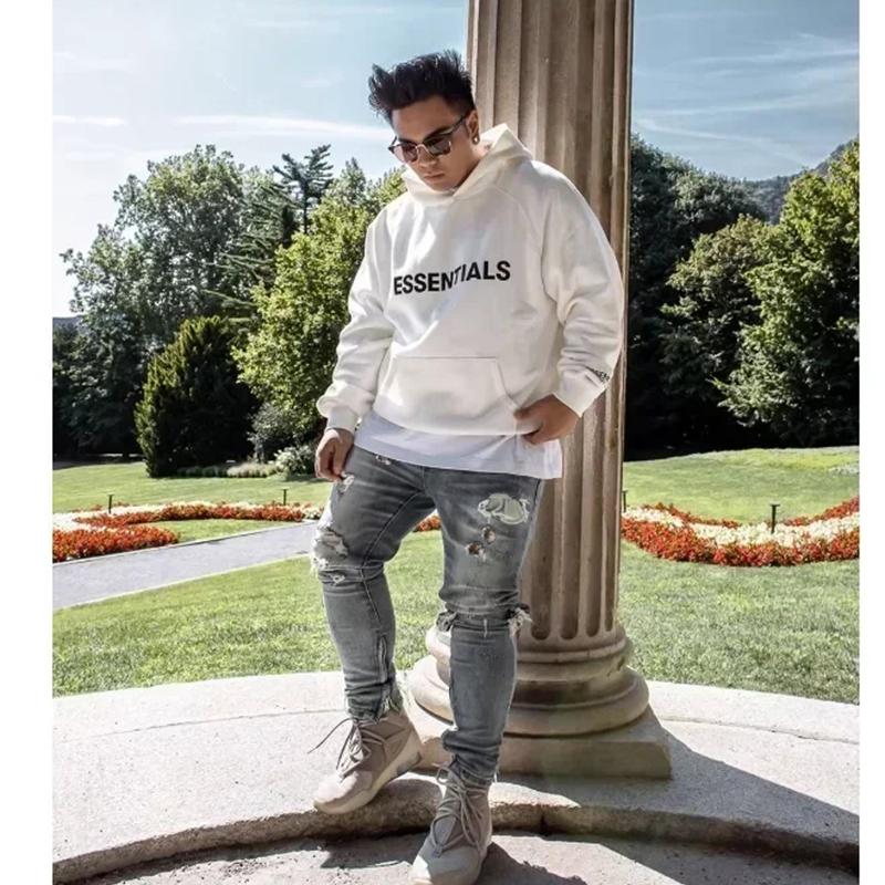 Essentials | Fear of God | Vetoketjullinen huppari kengurutaskulla