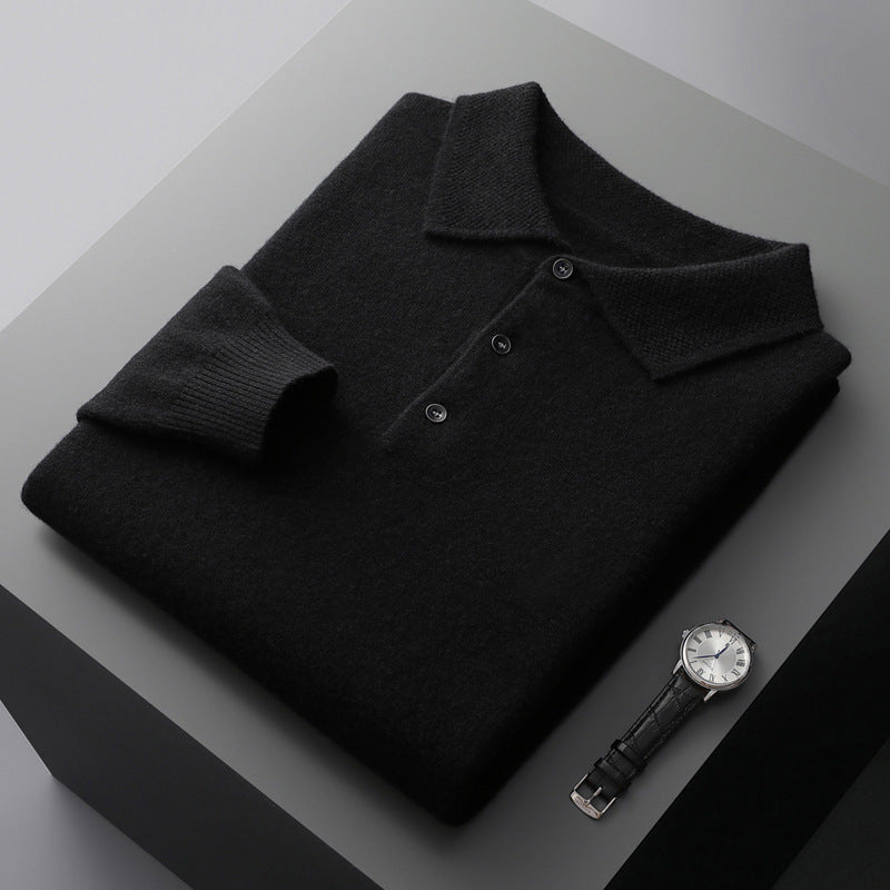 NordicLuxe polokošile s dlouhými rukávy, směs kašmíru a merino vlny