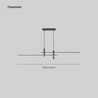 Pendelleuchte mit linearer Silhouette, Nexa LED-Esszimmerleuchte