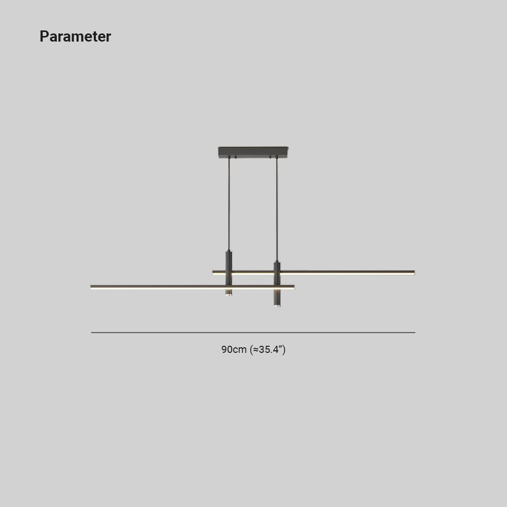Pendelleuchte mit linearer Silhouette, Nexa LED-Esszimmerleuchte
