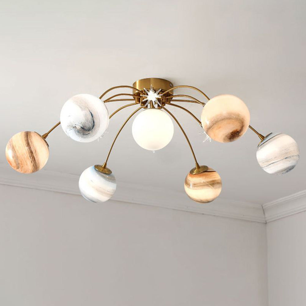 Lampada da soffitto a plafone Aria Modern Planet, soggiorno | Fioriscas