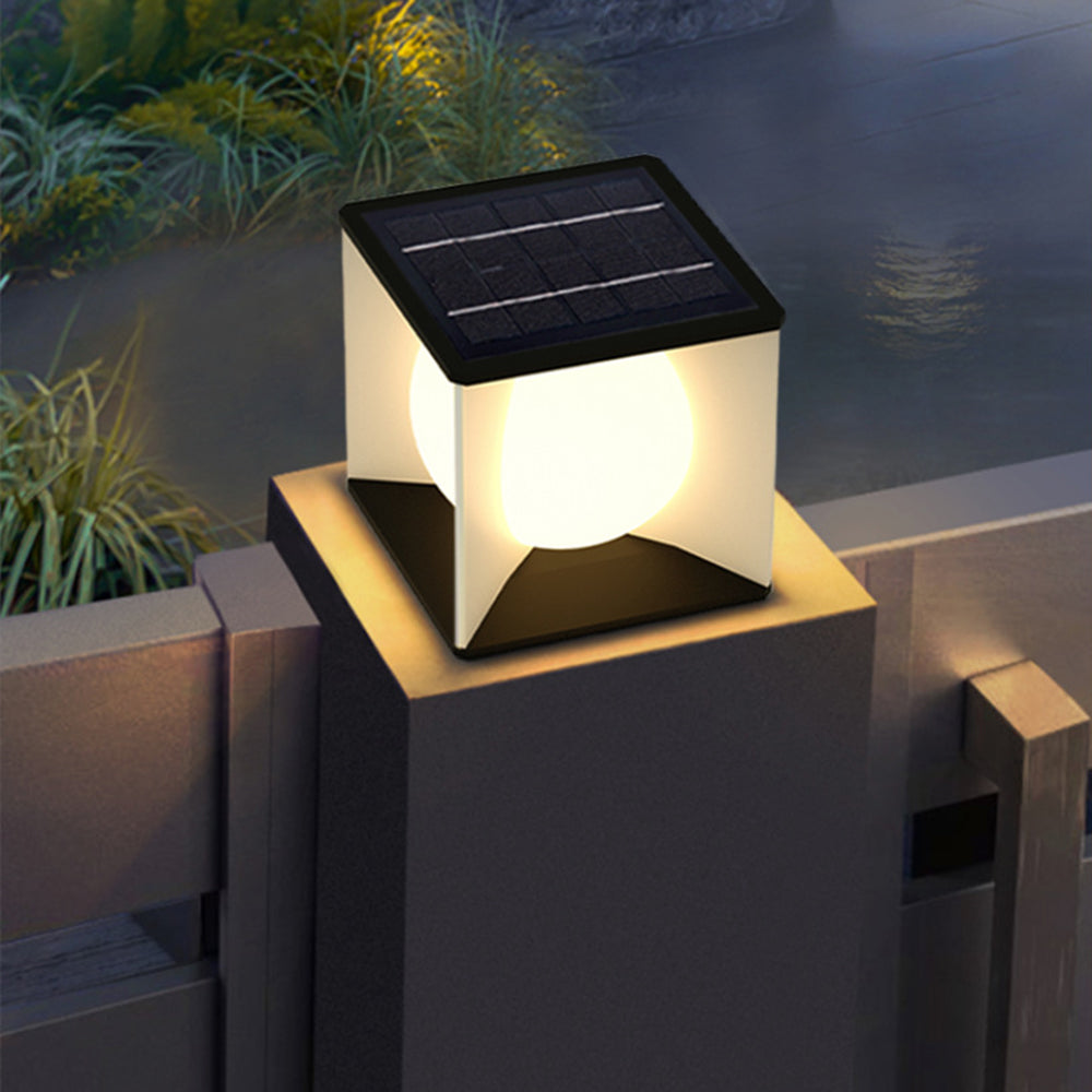 Ray Modern Moon Outdoor Pier-Mount Pillar Light - Neutralighting