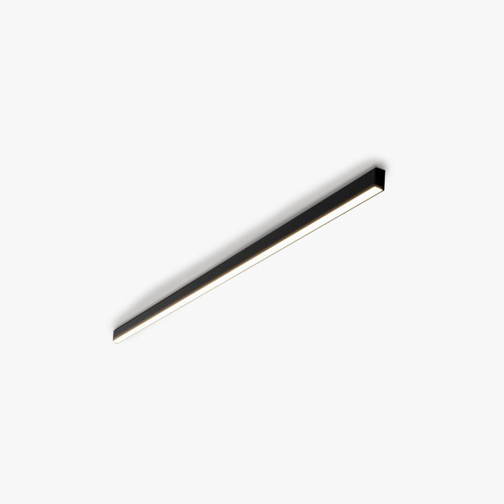 Noirline lineær LED-loftslampe, sort finish, 4 længder