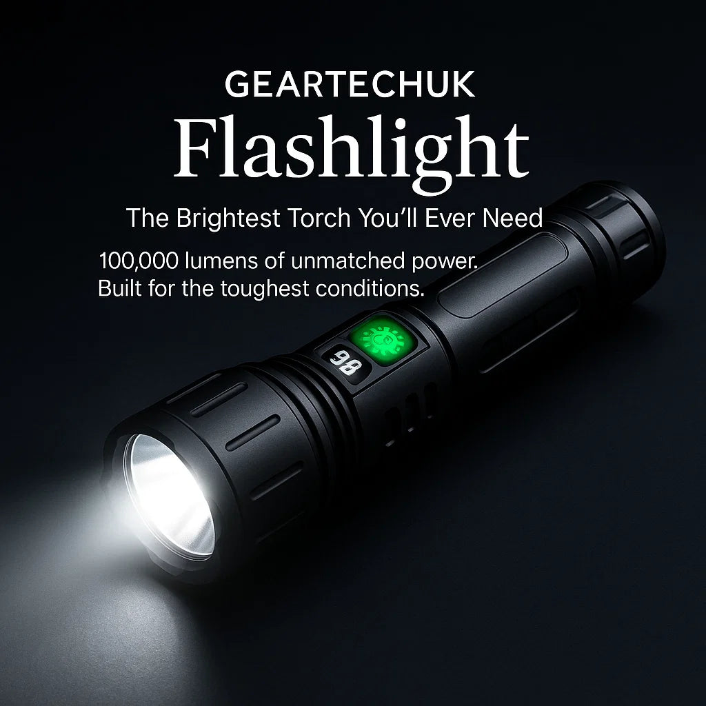 AstraForge Titan Tactical Flashlight, Rechargeable 100,000 Lumen LED