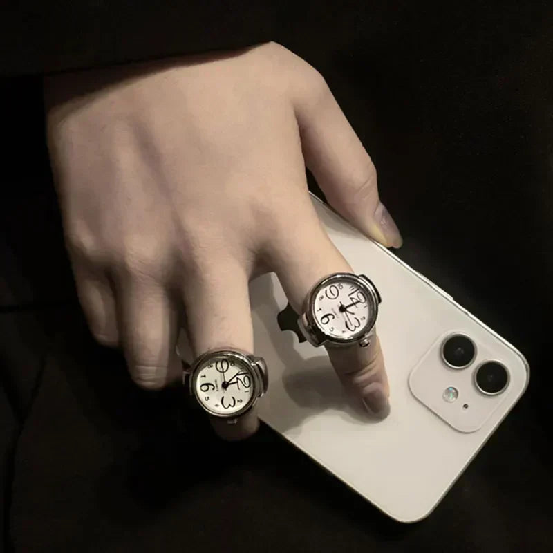 Atria Finger Ring Watch, Compact Timepiece For Everyday Wear