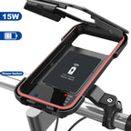 NovaTrail-fietstelefoonhouder met waterdichte hoes en draadloze powerbank van 15 W