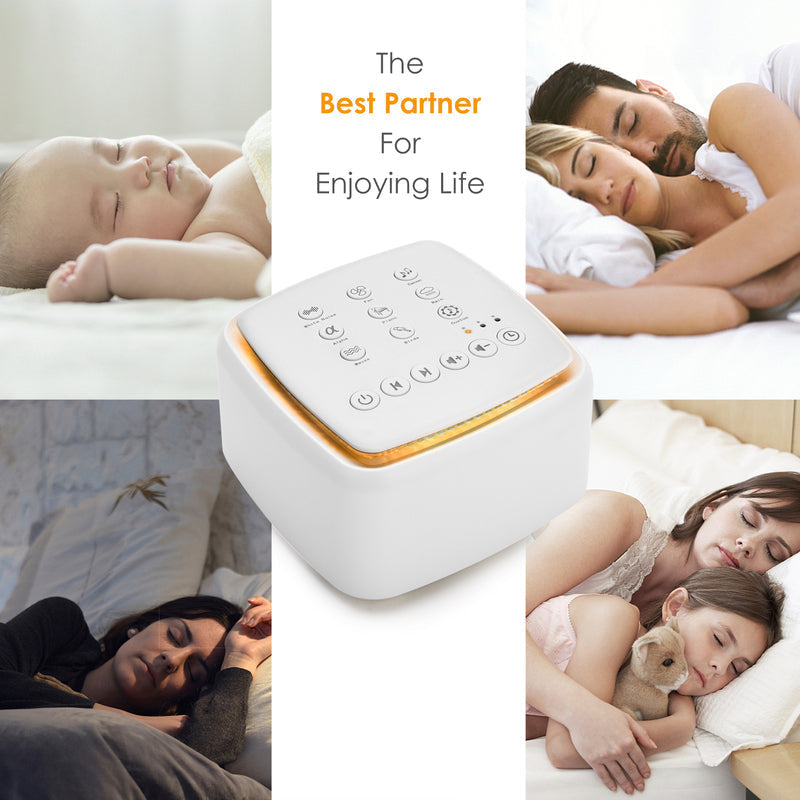 Machine à bruit pour dormir avec 9 options de bruit blanc et vert, portable
