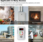 2-in-1 Home Alarm For Gas Leaks, Carbon Monoxide Detection