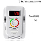 2-in-1 Home Alarm For Gas Leaks, Carbon Monoxide Detection