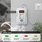 2-in-1 Home Alarm For Gas Leaks, Carbon Monoxide Detection