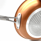 Professionell kopparpanna med non-stick-beläggning och perfekt värmefördelning - Fioriscas