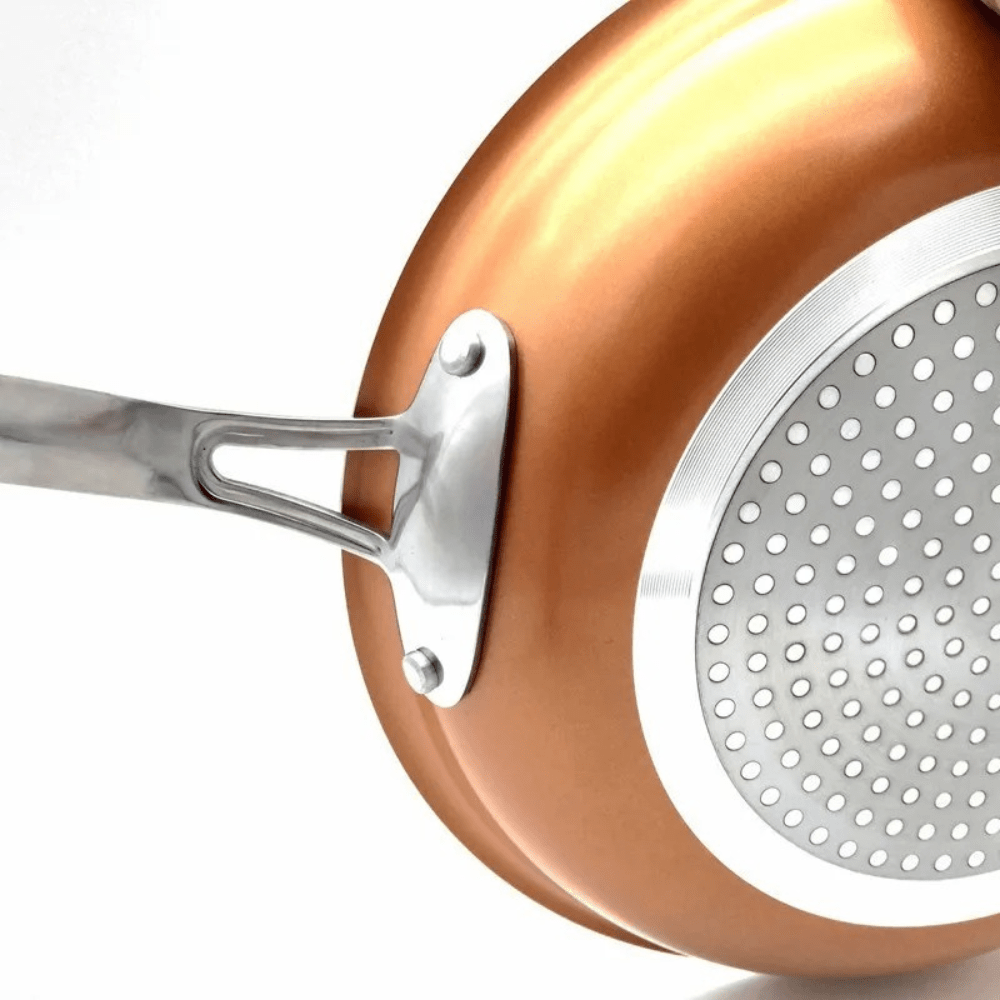 Professionell kopparpanna med non-stick-beläggning och perfekt värmefördelning - Fioriscas