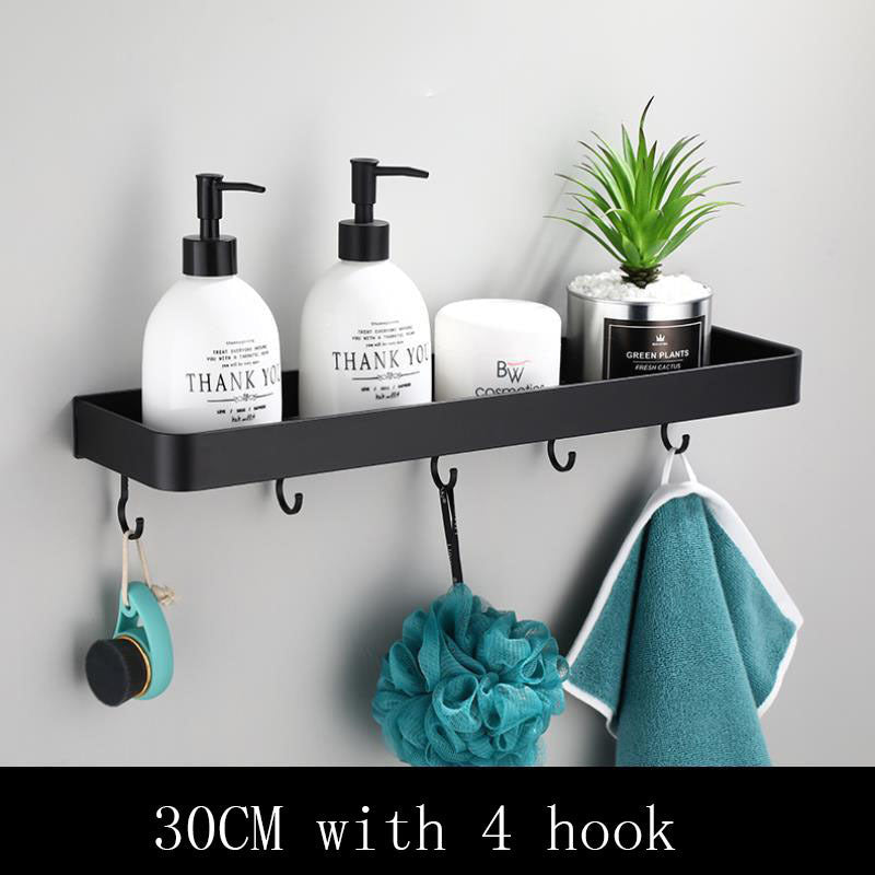 AluSpace - Black Space Aluminum Wall Shelf