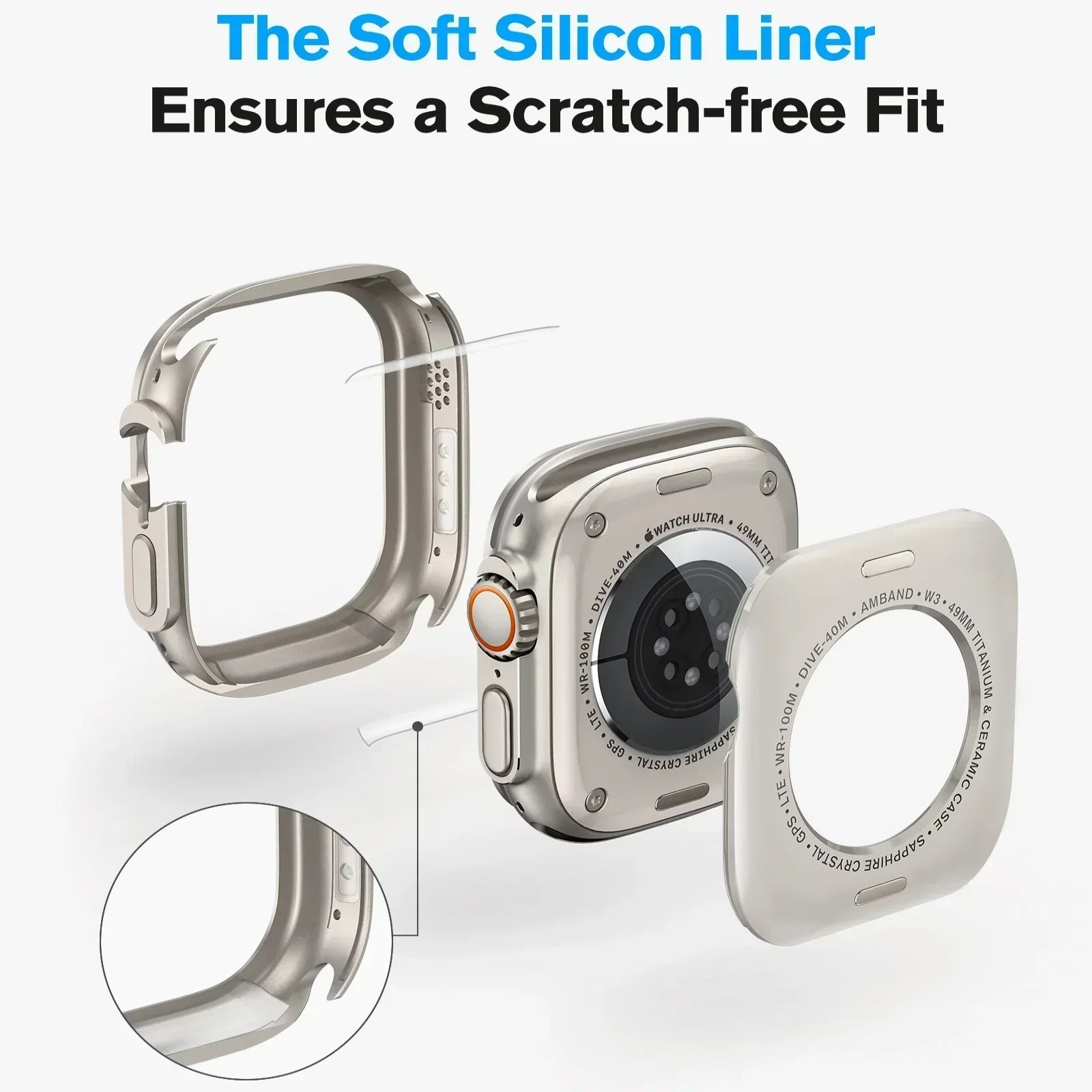 Apple Watch-etui, TrailGuard aluminiumlegering beskyttelsesskal