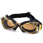 Foldable Motorcycle Riding Goggles with Scratch-Resistant PC Lenses