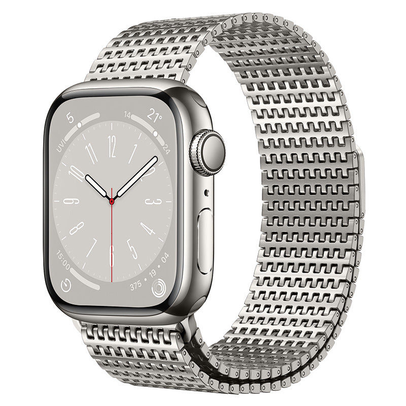 Magnetisk stålrem til Apple Watch fra Vellaro, Domino-link design