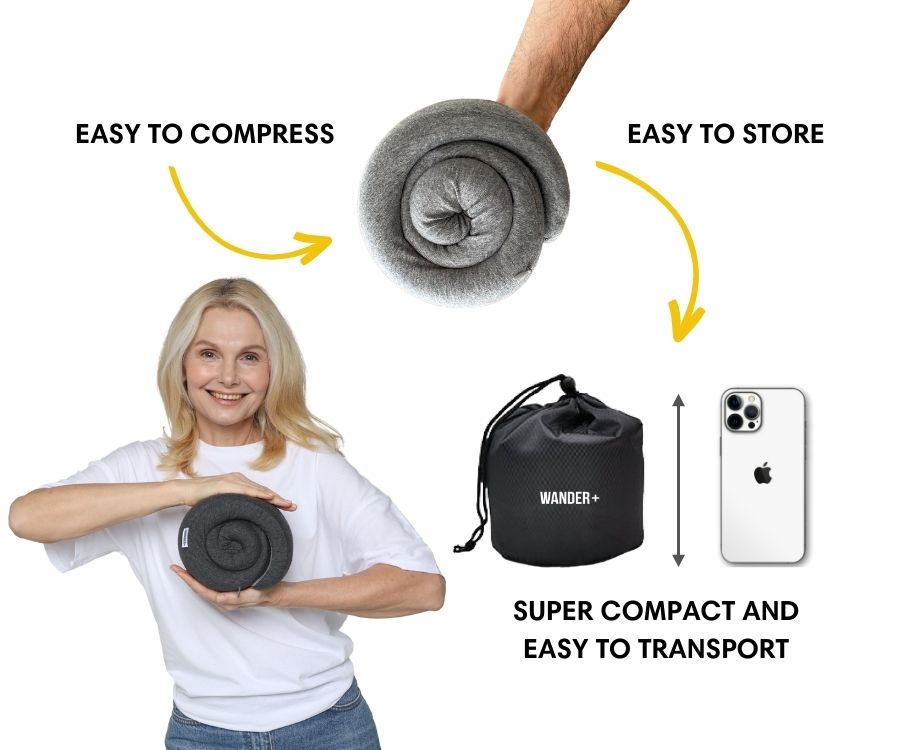 Memory Foam Travel Neck Pillow | Fioriscas