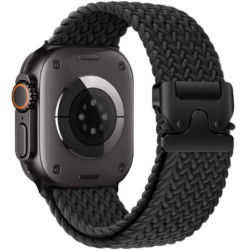 Braided Nylon Apple Watch Band With Parachute Buckle