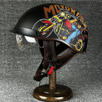 NovaRidge Half Helmet With One-Hand Quick-Release Buckle, Washable Liner