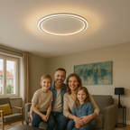 SkagaNova dæmpbar LED-loftslampe, skandinavisk aluminium og akryl