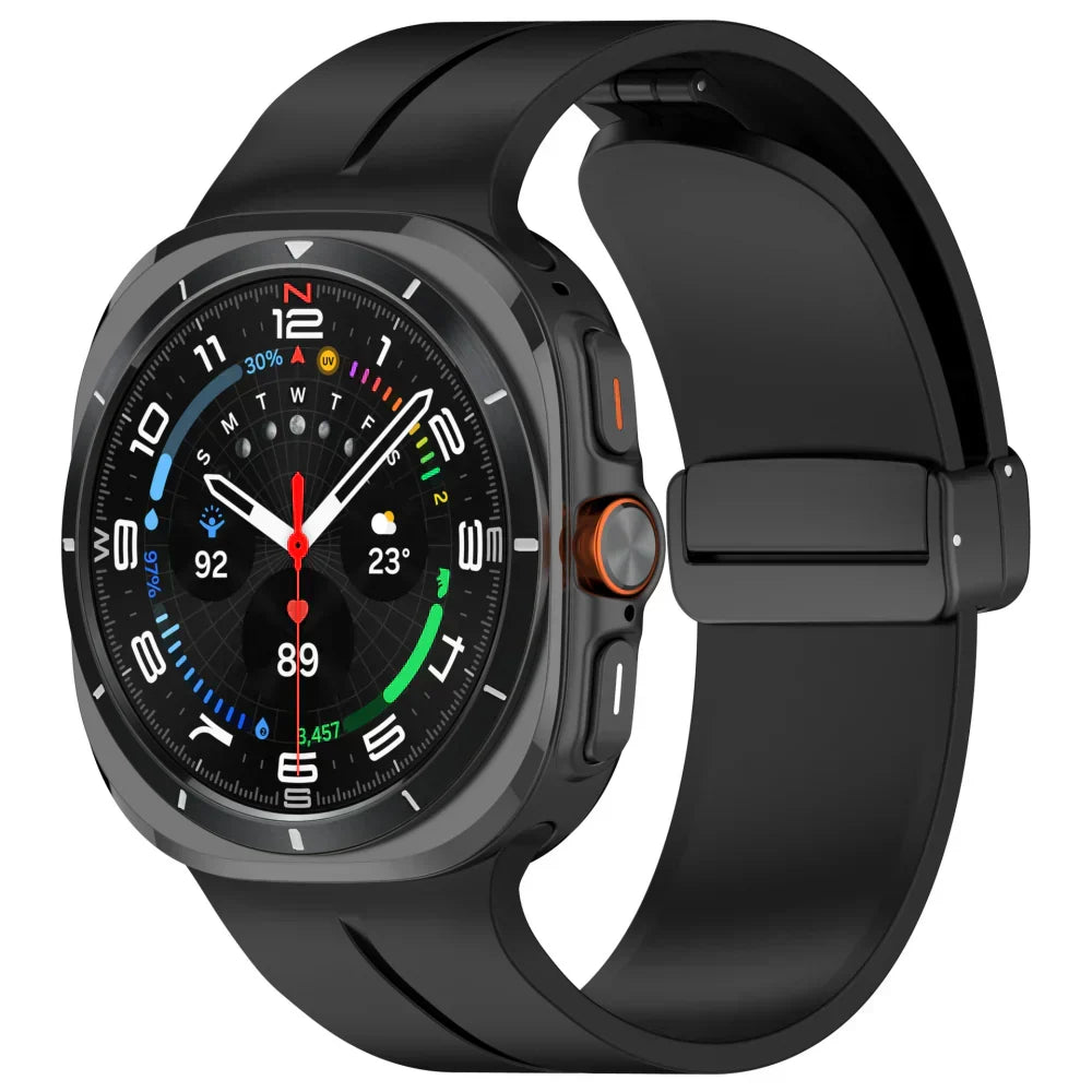 רצועת סיליקון מגנטית לשעון Samsung Galaxy Watch Ultra | Fioriscas