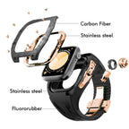 Carbon Fiber Titanium Retrofit Case, NovaCarb S10 Apple Watch Kit