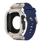 RavenTac Rugged Fluoro Rubber Band with 2-in-1 Case for Apple Watch