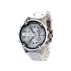 Stainless Steel Chronograph Quartz Watch – Elegant Men’s Luxury Timepiece