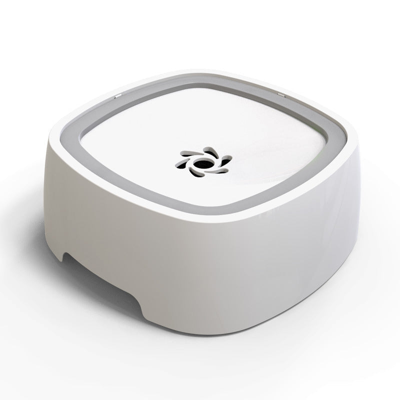 No-Spill Pet Water Dispenser With Double-Rim Bowl Design