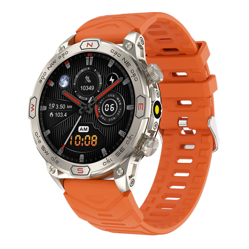 Rugged GPS Smartwatch For Outdoor Tracking, Heart Rate & Blood Oxygen